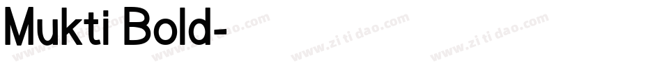 Mukti Bold字体转换